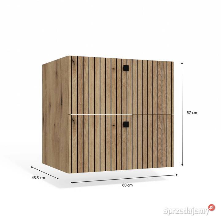 Szafka pod umywalkę TIGO 60 2S Dąb Evoke