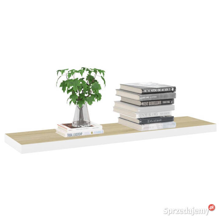 Półki ścienne 4 dębowobiałe 120 x 235 x 38 MDF mazowieckie Warszawa