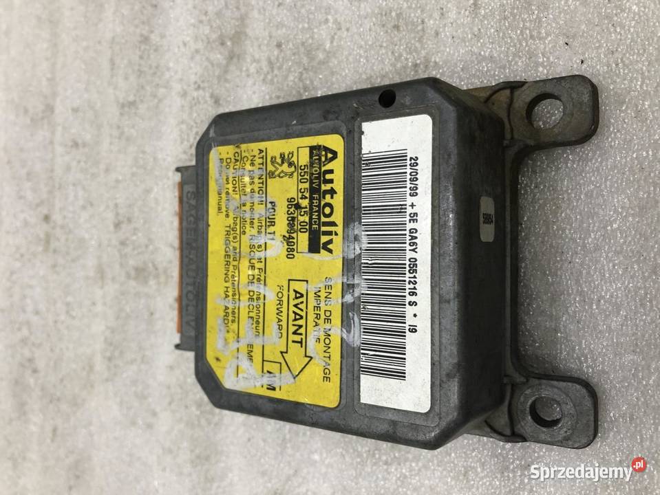MODUŁ AIRBAG PEUGEOT 206 550541500 osobowe