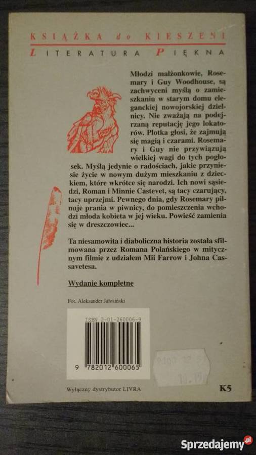 Dziecko Rosemarys Ira Levin sprzedam