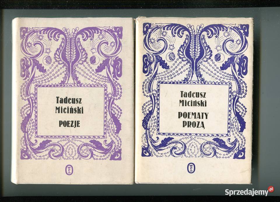 Poematy prozą Poezje Tadeusz Miciński twarda z obwolutą