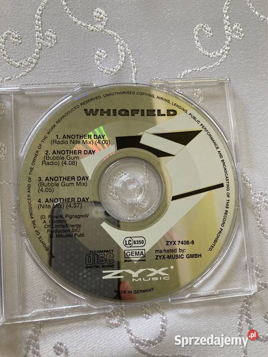Płyta CD Whigfield Another Day Lata 90 Single pop