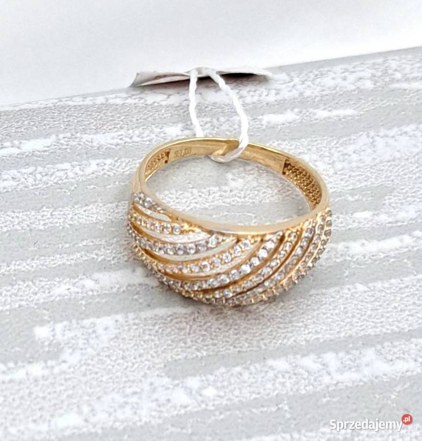 Pierścionek r15 Złoty pr333 sygnet Francuski