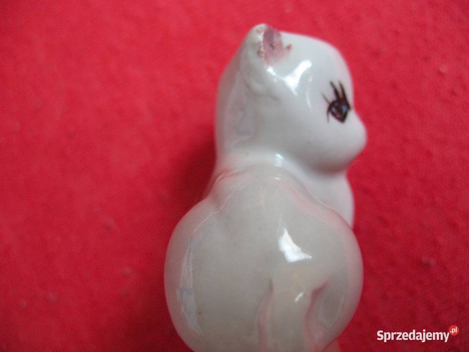 Kot różowe uszko porcelana 35 x 4 x 2 Miniaturka