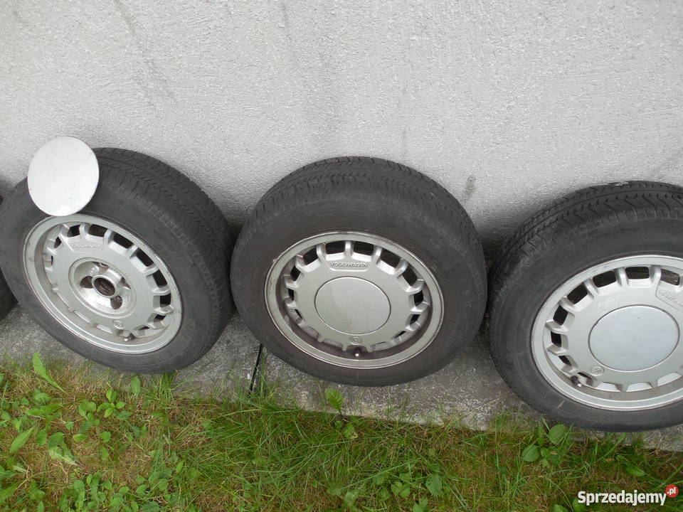 FELGI ALUMINIOWE Z OPONAMI LETNIMI VW GOLF II śląskie Częstochowa sprzedam