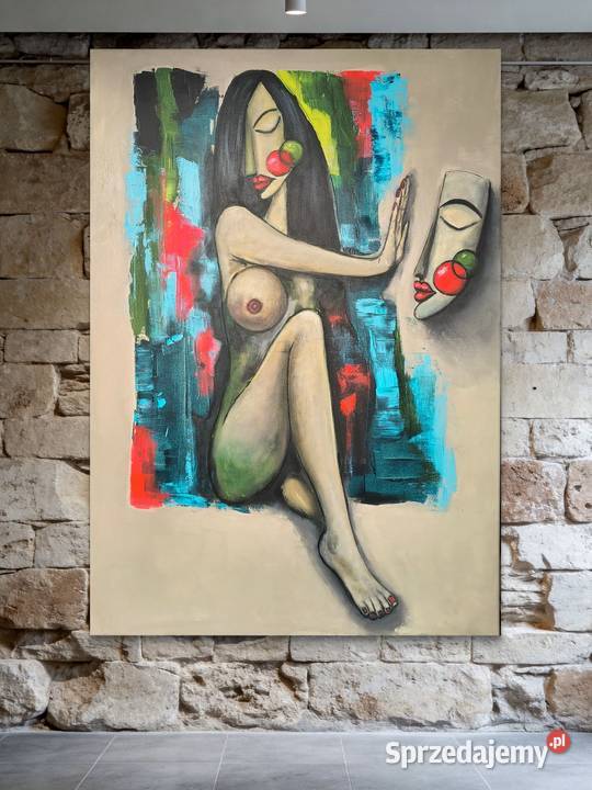 Obraz akrylowy ręcznie malowany 120x80 Ulanów