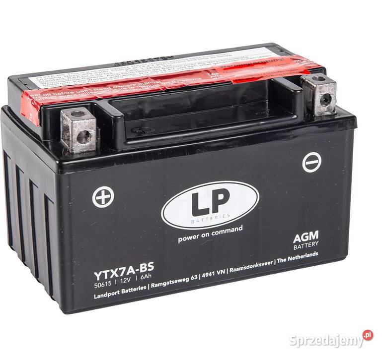 Akumulator motocyklowy Landport YTX7ABS 12V 6Ah Tczew