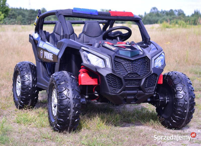 Autko na akumulator MEGA BUGGY UTV POLICJA jeep Pojazdy elektryczne i spalinowe śląskie Myszków