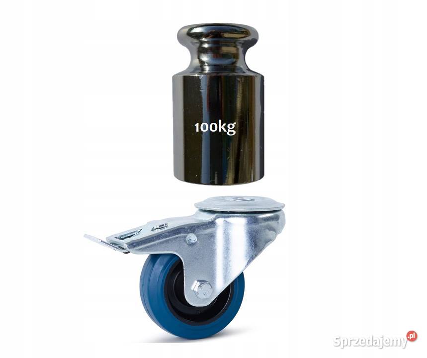Kółko Obrotowe z Gumy Otwór Hamulec 80mm 100 Kozienice