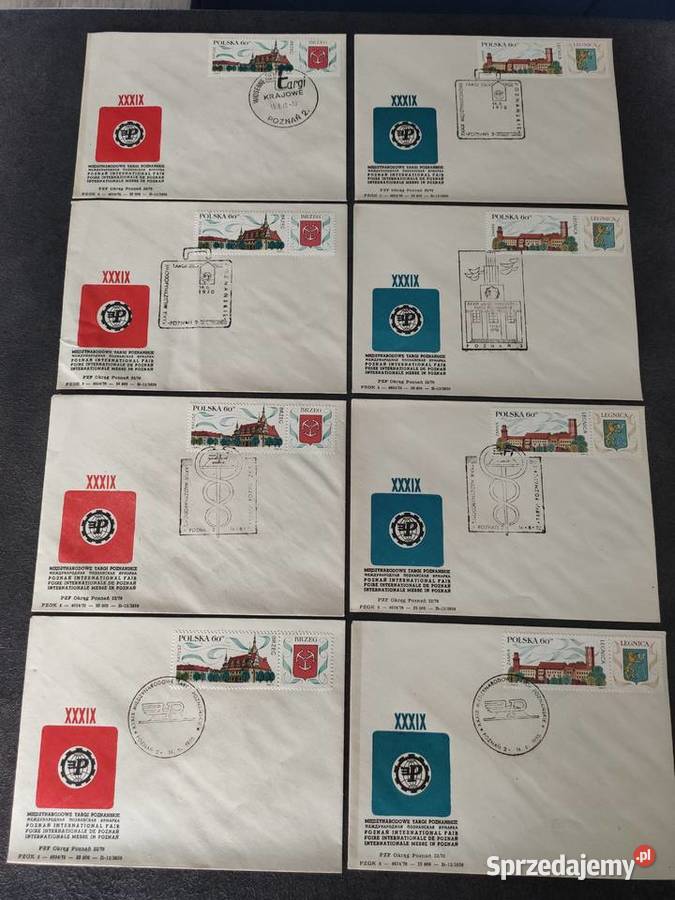 1970 różne stemple Bolesławiec