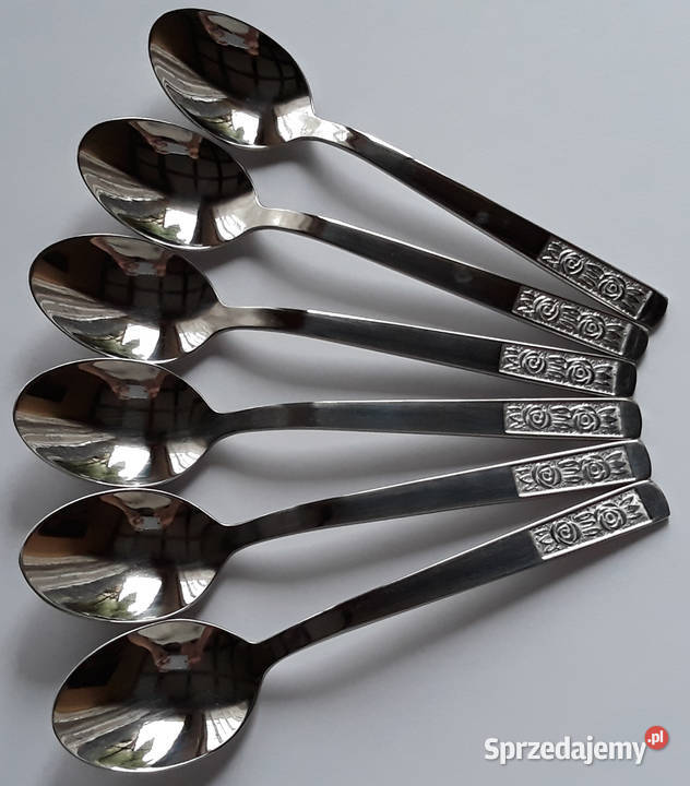 Łyżeczki do herbaty 1 RÓŻE Gerlach sztućce PRL Sztućce Dąbrowa Górnicza