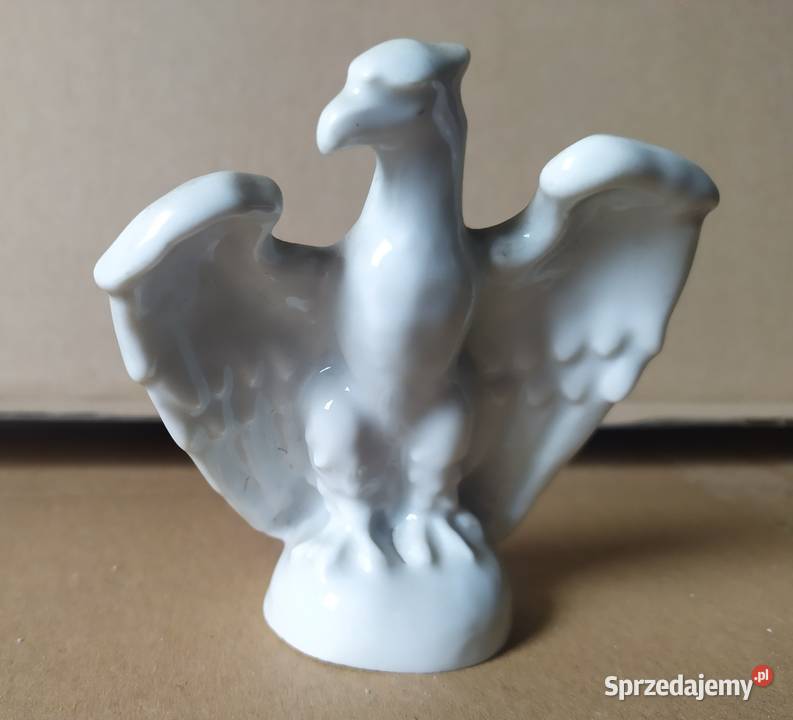 37 PORCELANOWY ORZEŁ PIĘKNA OZDOBA Łódź