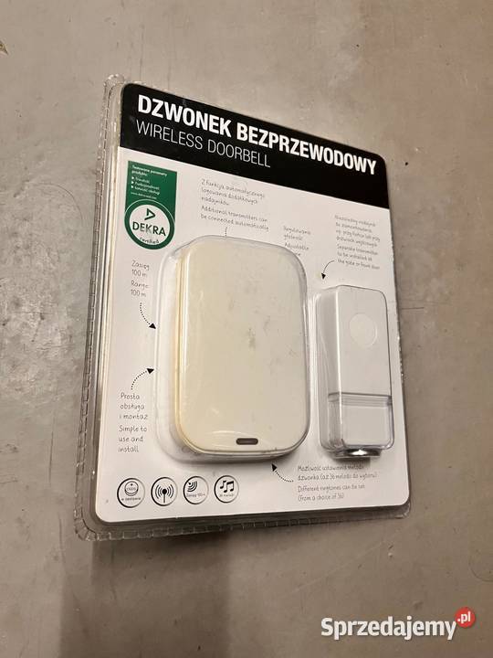 Dzwonek bezprzewodowy Dekra łatwy montaż zasięg