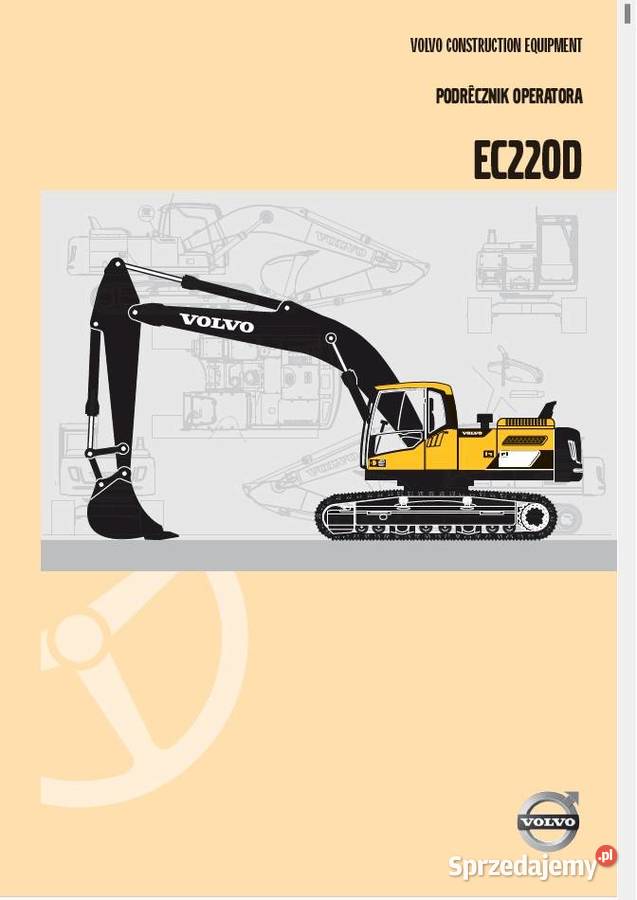DTR Instrukcja obsługi VOLVO EC 180D EC 220D EC Rzeszów sprzedam