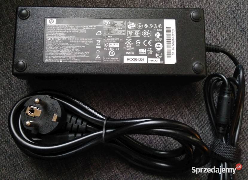 ORYGINALNY ZASILACZ HP 120W 185V 65A 45x30 łódzkie Łódź sprzedam