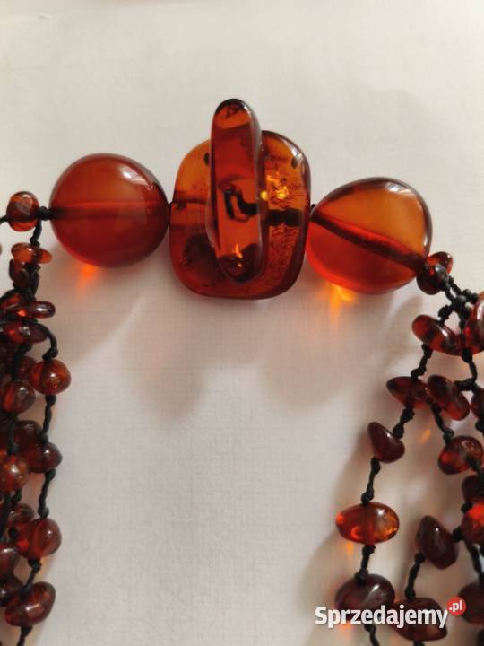 Kolia Naszyjnik Bursztyn Turkus Białystok