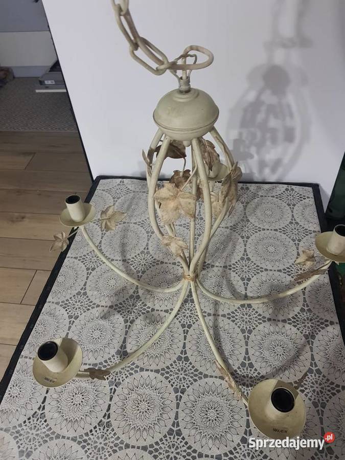Żyrandol piecioramienny wielkopolskie Wola Podłężna sprzedam