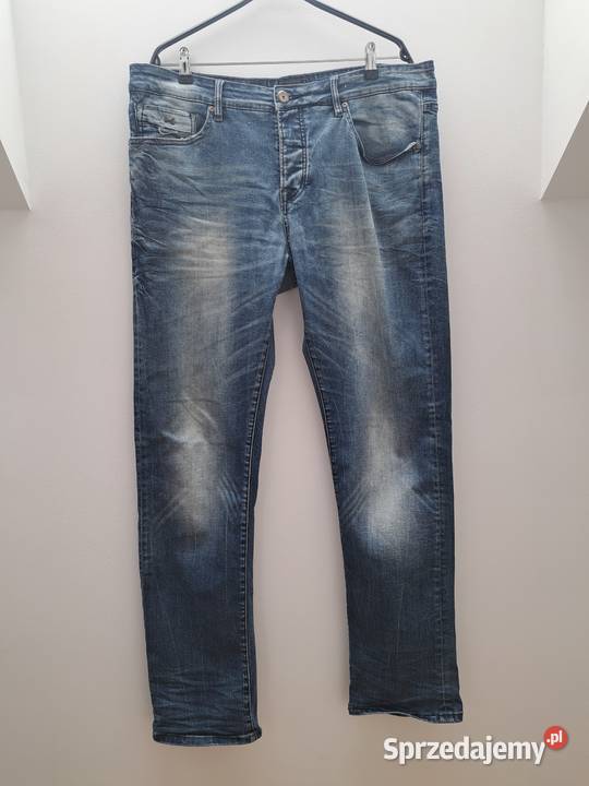 Jeansy Scotfree 3834 męskie denim z przetarciami Trąbki Wielkie