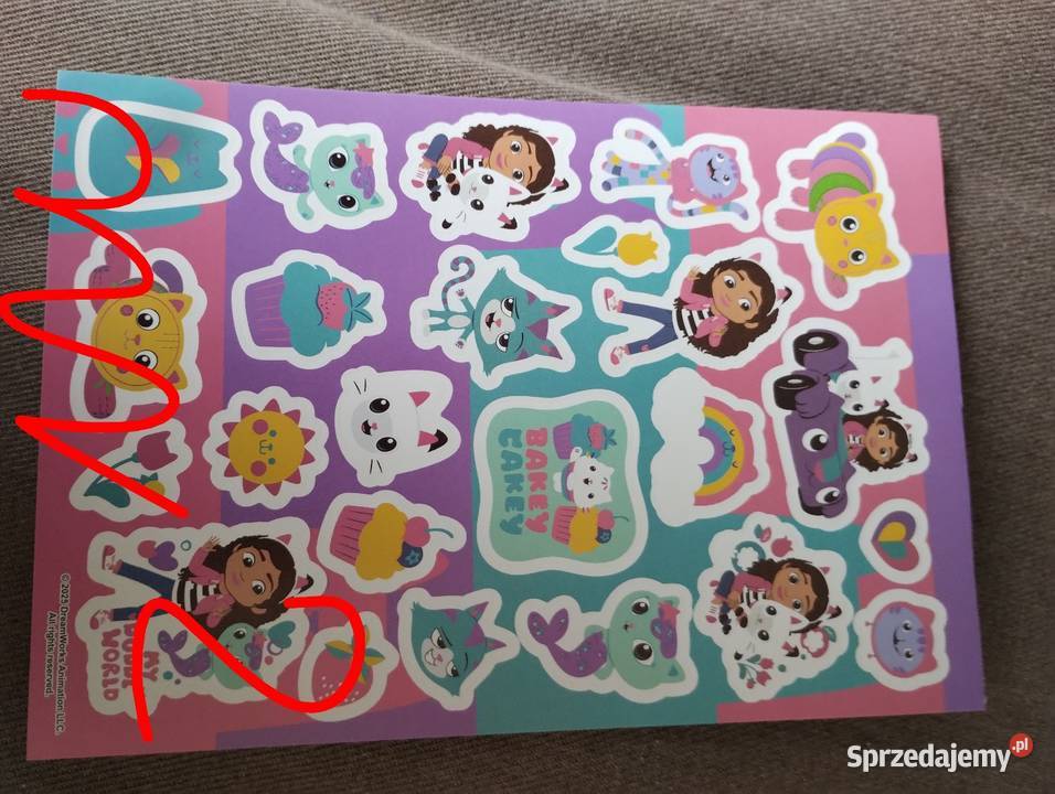 Naklejki dziewczynki pieski Siemiatycze sprzedam