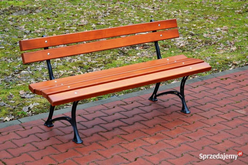 Ławka żeliwna parkowa ogrodowa miejska gruba