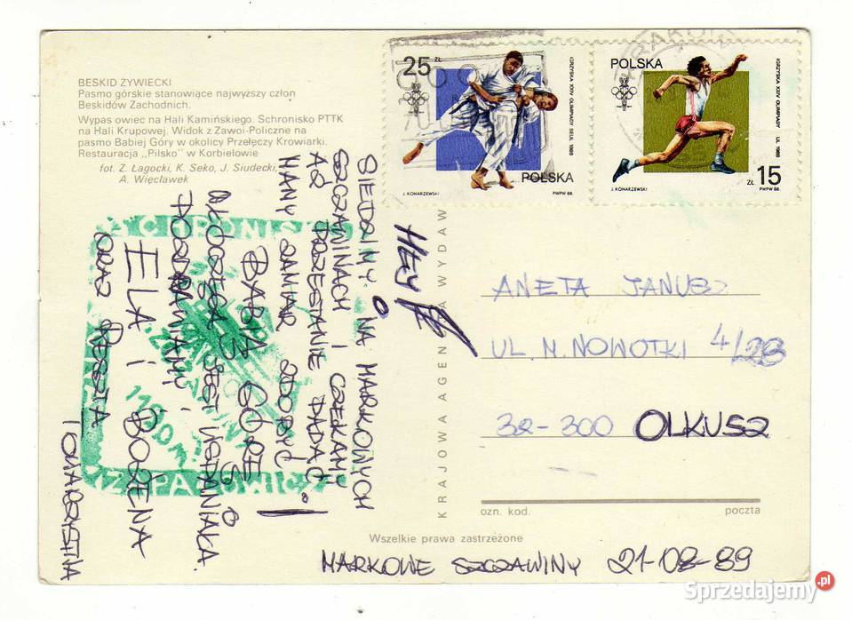 BESKID ŻYWIECKI POCZTÓWKA WIELOWIDOKOWA Krynki