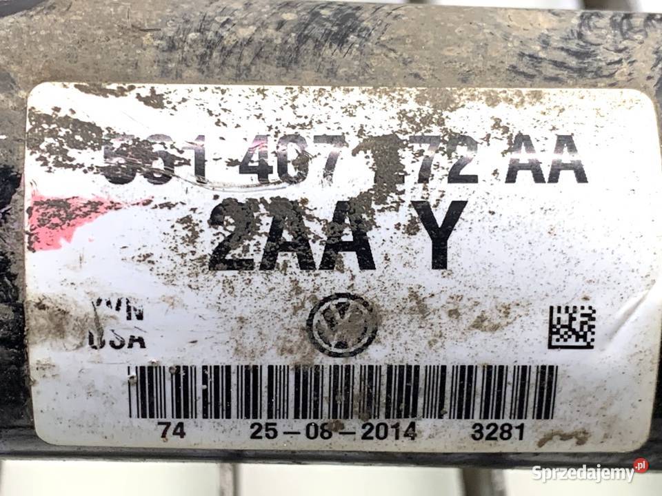 PÓŁOŚ PRAWY PRZÓD VW PASSAT B7 18 170 PRZEGUB podkarpackie