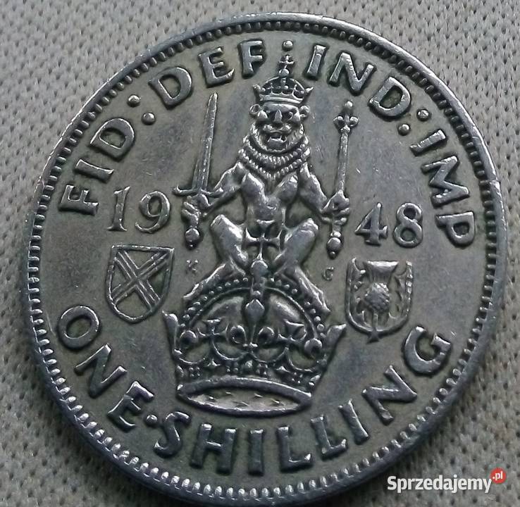 WIELKA BRYTANIAONE SHILLING1948 r 3 Legionowo