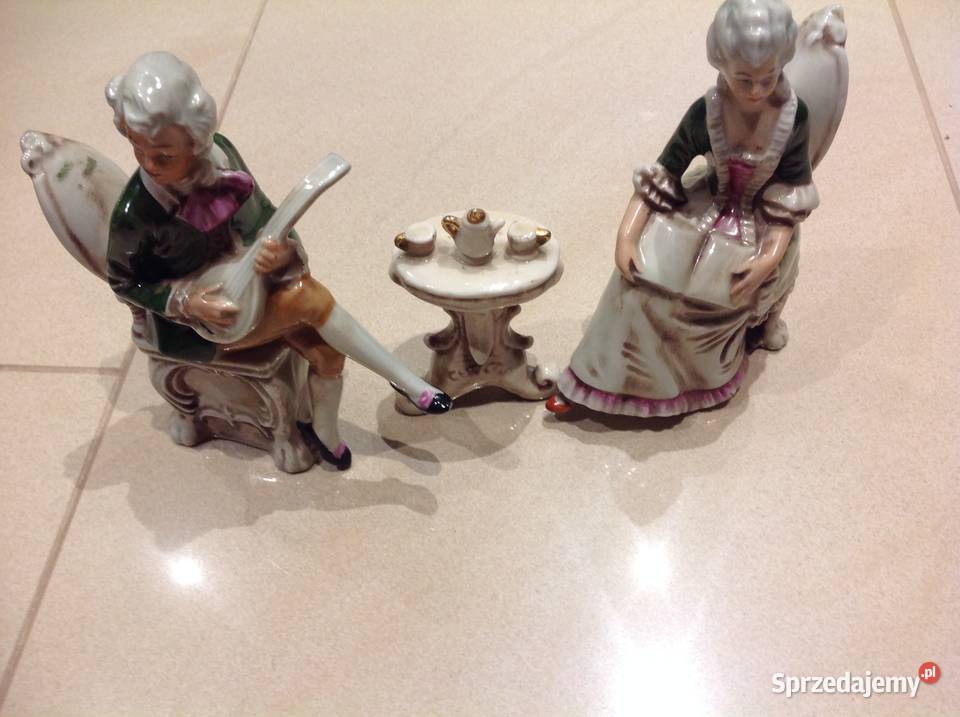 Stare Figurki Porcelanowe Zestaw sygnowane Nowa Sól