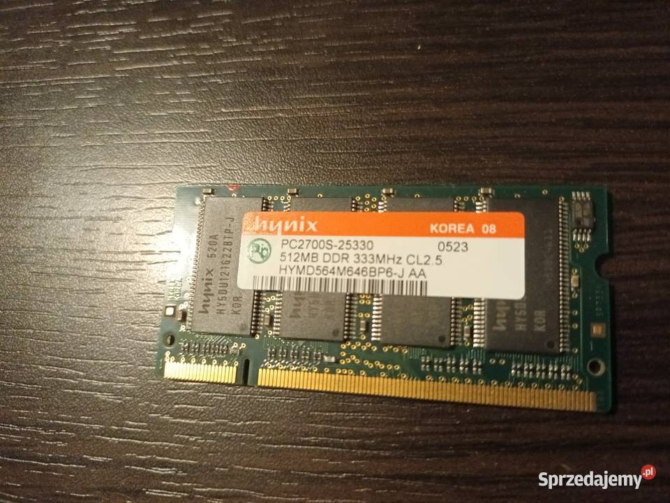 pamięć hynix DDR1 512MB łódzkie Dmosin