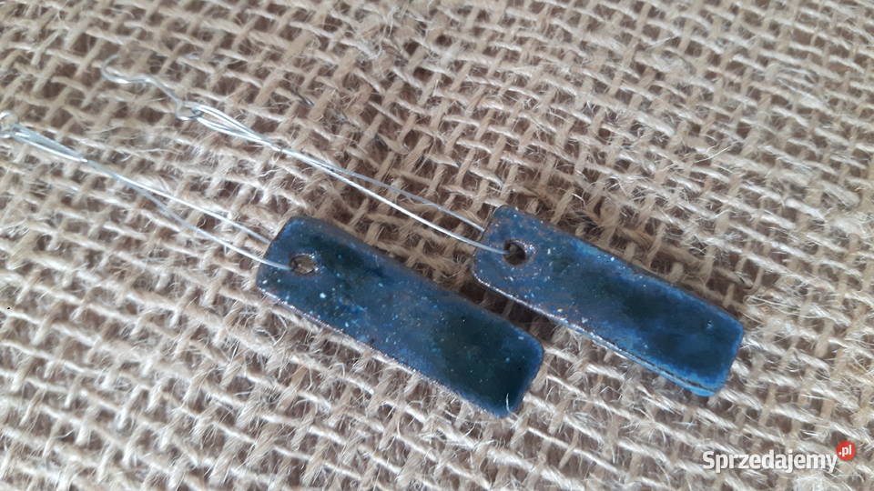 Kolczyki ceramiczne ręcznie wykonane Otwock