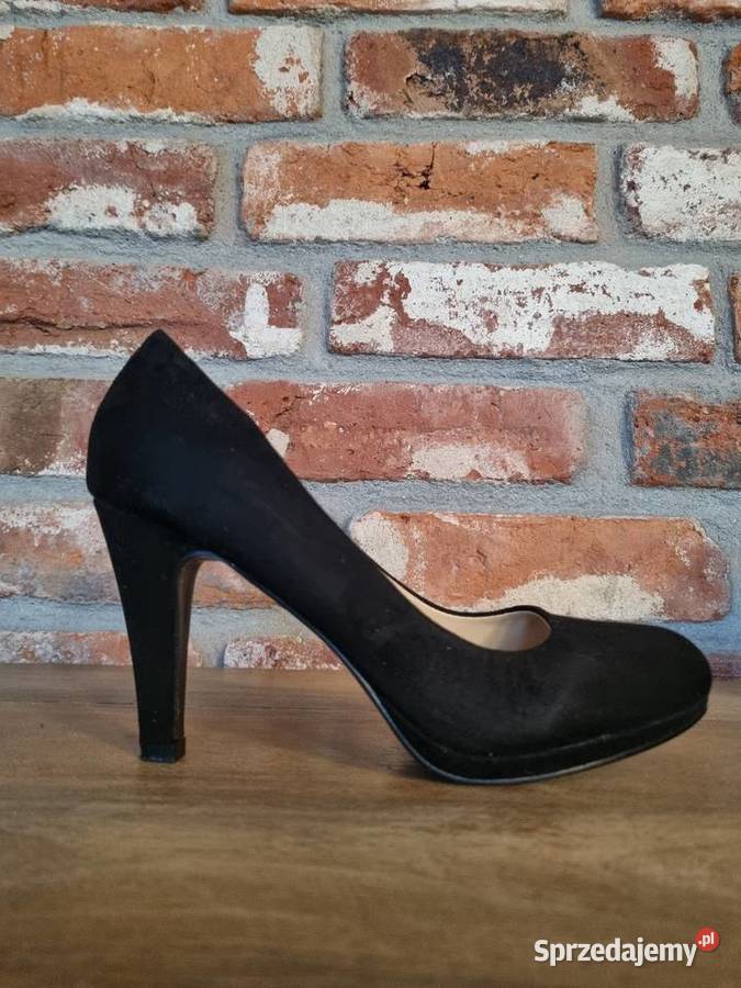 Czarne czółenka na obcasie Warszawa