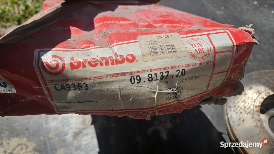2 Tarcze hamulcowe BREMBO Renault Dacia Nie lubelskie Susiec sprzedam