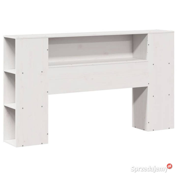 Łóżko z regałem bez materaca białe sosnowe 229cm sprzedam