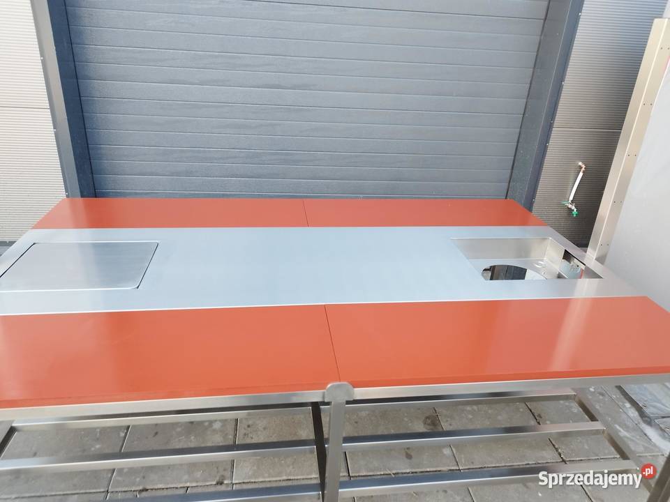 Stół do produkcji kebaba wbudowane dwie wagi Wieliczka