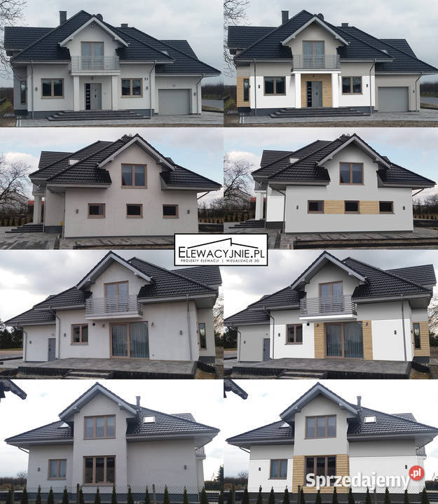 Projekt elewacji w formie wizualizacji na małopolskie Kraków usługi budowlane