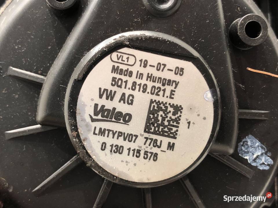 DMUCHAWA NAWIEWU VW GOLF VII 5Q1819021E Dmuchawy