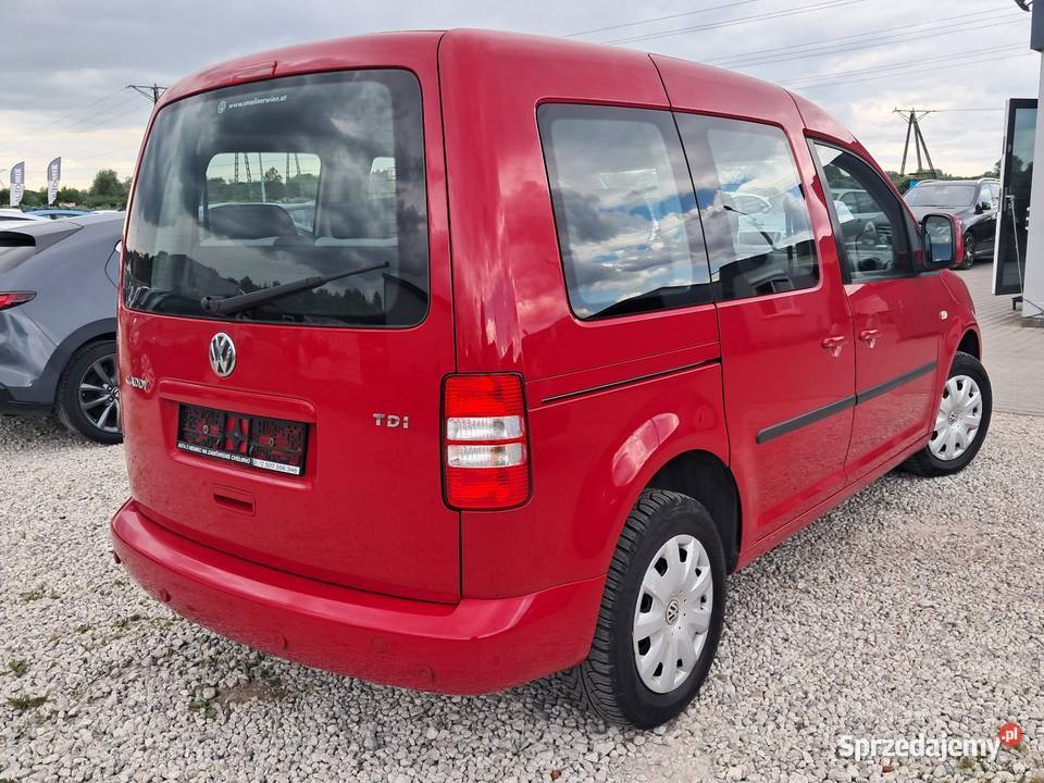 Vw Caddy 7 osób 2012 silnik 16TDI Klimatyzacja kurtyny powietrzne Chełmno