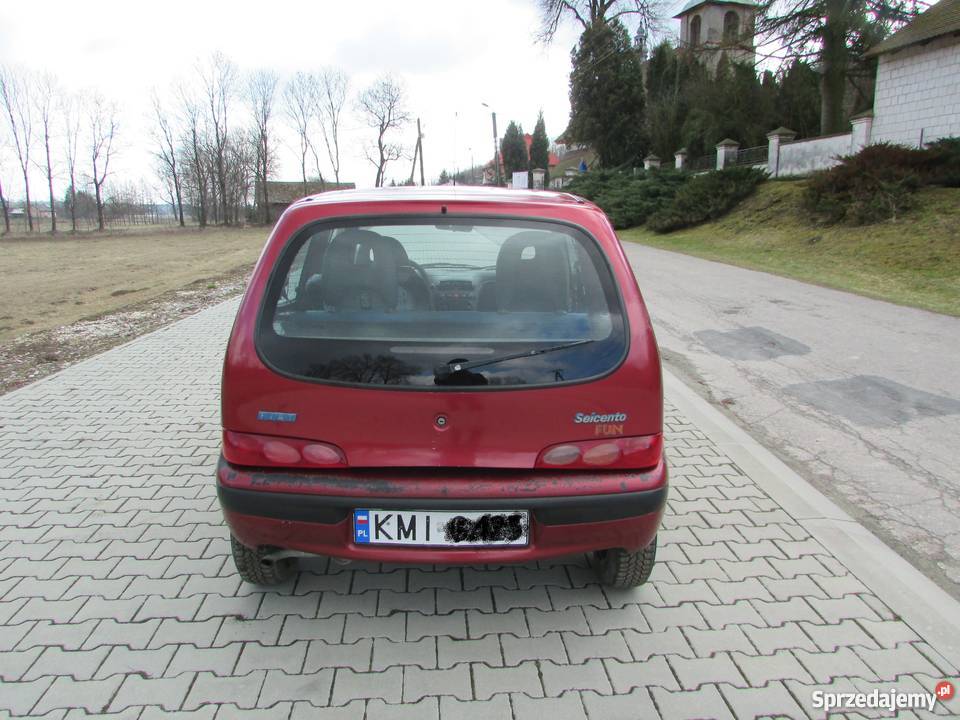 Fiat Seicento uszkodzony blokada skrzyni biegów