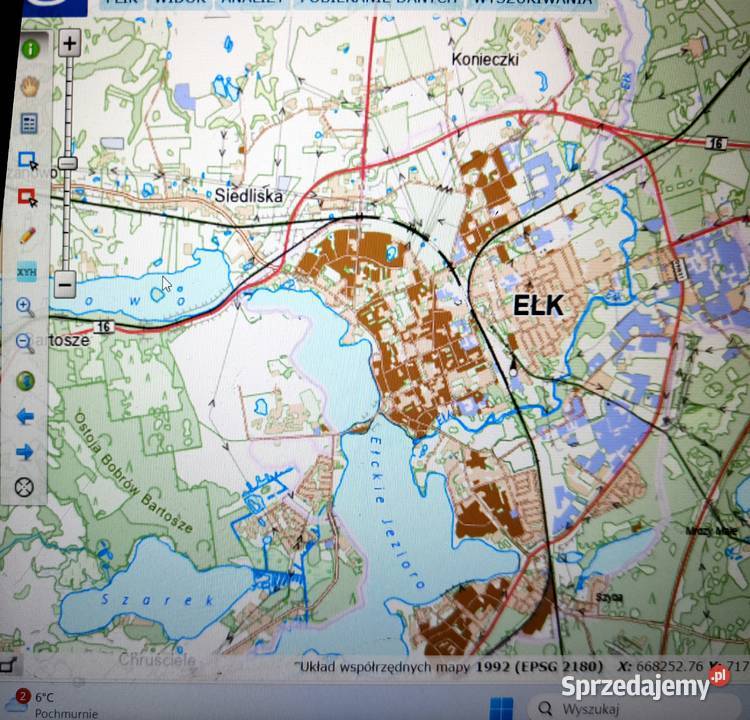 działka na mazurach z linią brzegową Ełk Sprzedaż