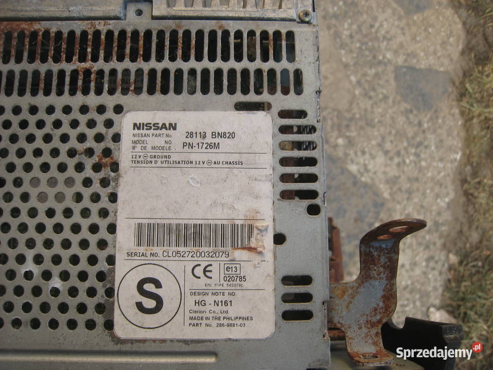 Radio oryginalne Nissan Almera N16 tino clarion małopolskie Kraków