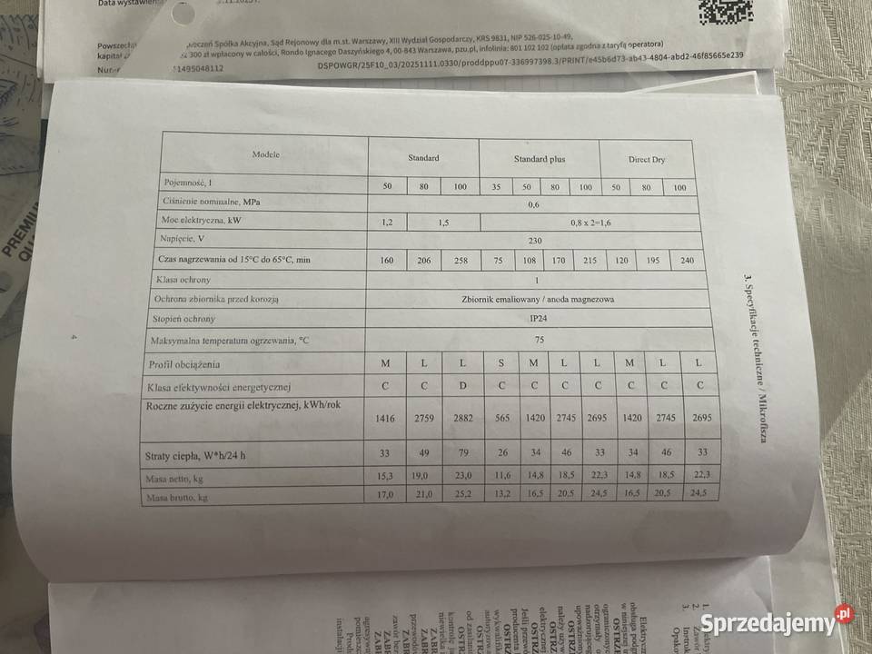Podgrzewacz wody elektryczny bojler podkarpackie Nowy Dzików