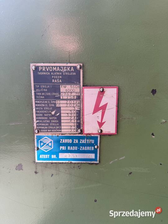 TOKARKA UNIWERSALNA PRVOMAJSKA TNP 160 B sprzedam