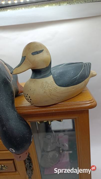 Figurki ceramiczne ptaki dwie kaczki Zamość sprzedam