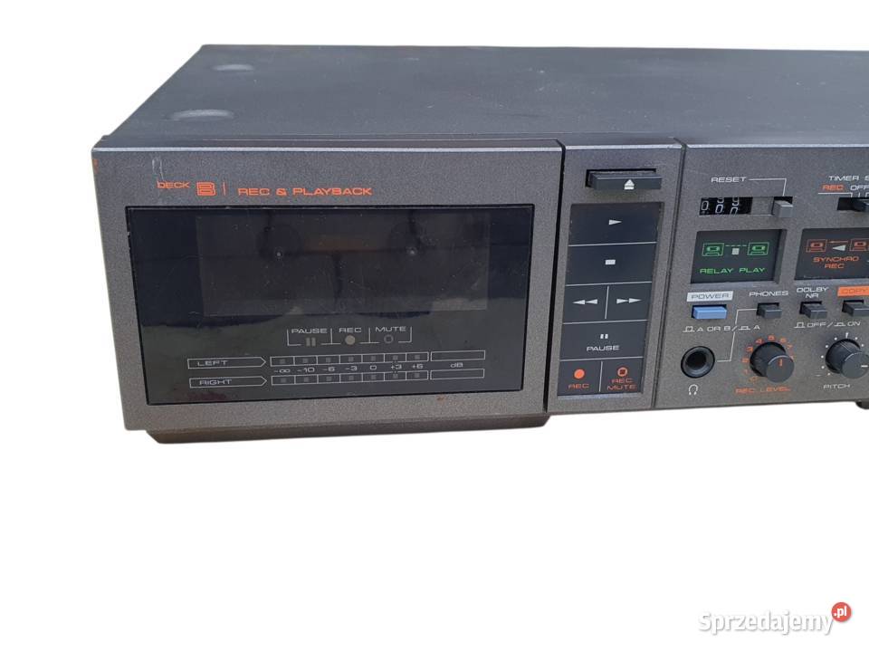 Stary Pioneer CT05 magnetofon dwukasetowy Made Cieszyn sprzedam
