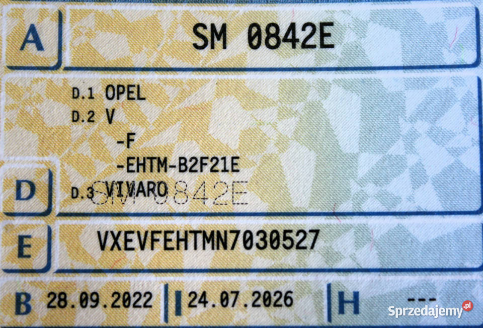 Opel Vivaro Long FV23 144 Tempomat Czujniki elektryczne lusterka mazowieckie Sokołów sprzedam