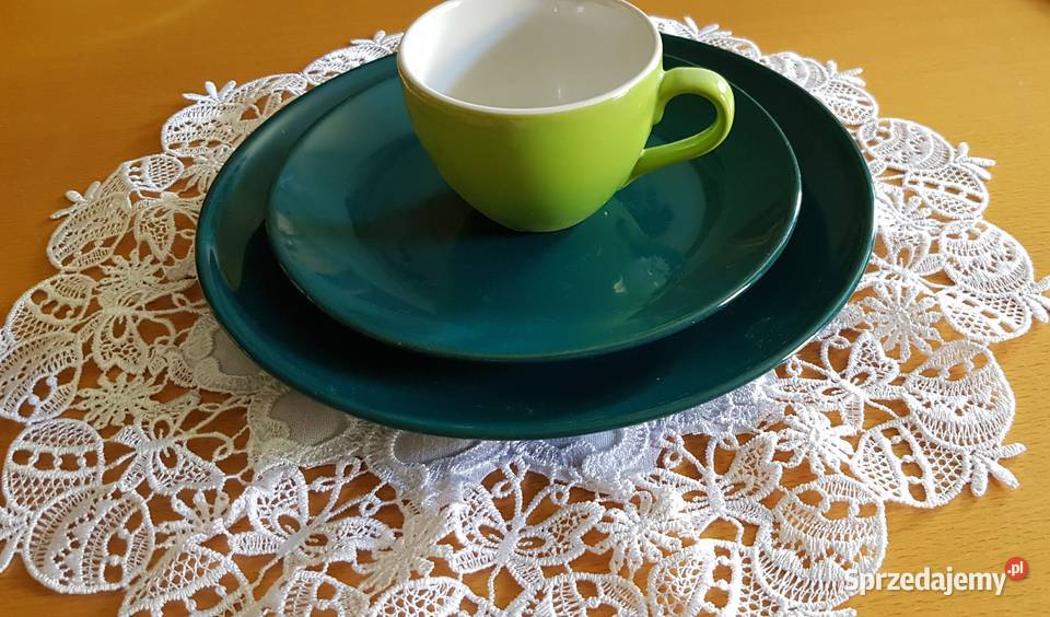 6 sztuk Talerz filiżanka komplet zastawa sprzedam