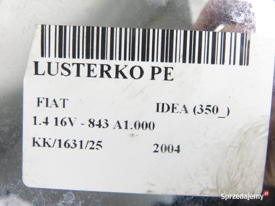 LUSTERKO PRAWE FIAT IDEA małopolskie