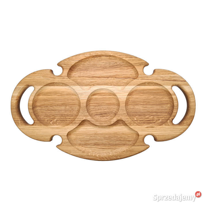 STOLIK DO WINA Owalny stoliczek do wina 3 jasny Skawina