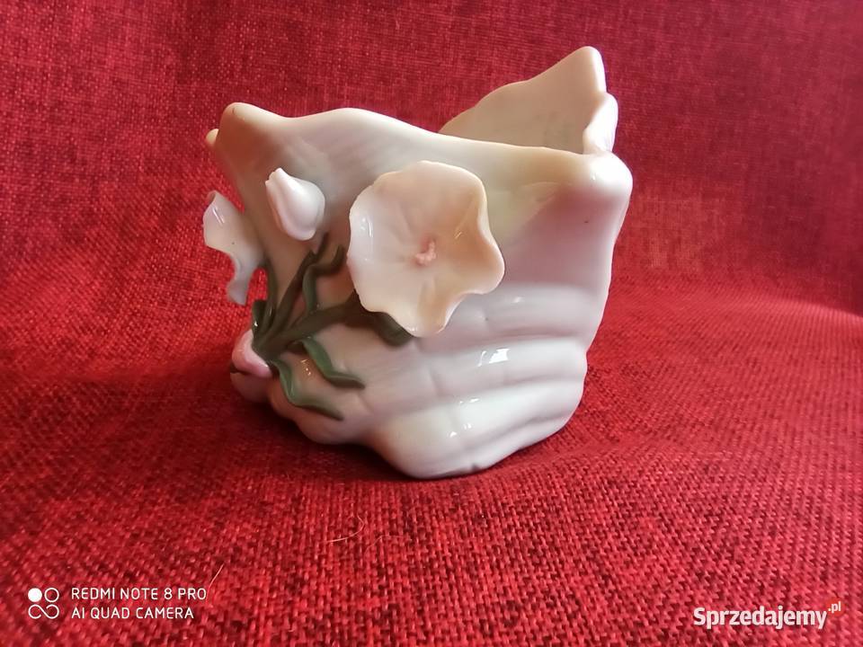 Muszla porcelanowa SygNaczyńko wazonik Biała pomorskie Gdańsk sprzedam