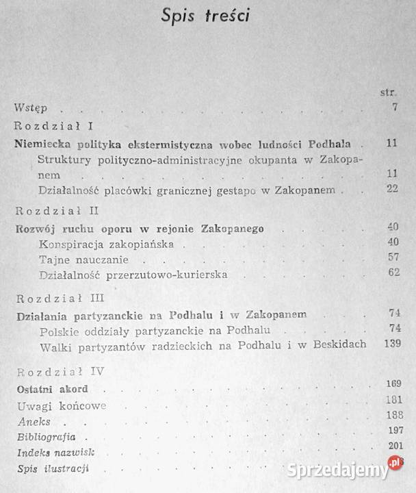 U podnóża Tatr 19391945 Alfons Filar Pozostałe Chełm